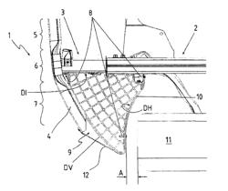 Bumper system for a motor vehicle and method for energy dissipation in the event of a head-on collision