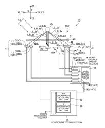 Optical position detection device