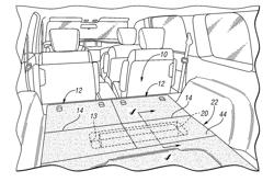 CARGO MANAGEMENT SYSTEM INCLUDING A VEHICLE LOAD FLOOR HAVING A VEHICLE COMPONENT RESTRAINING FEATURE