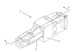 COMMUNICATION JACK HAVING AN INSULATING ELEMENT AND A SPRING ELEMENT