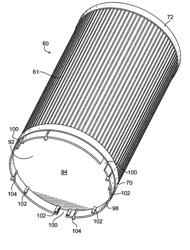 Filter with end cap features