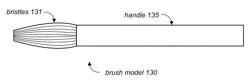 System and method for simulation of brush-based painting in a color space that includes a fill channel