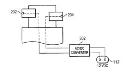Track light powered adapter for wireless networking device