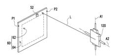 LASER PROJECTOR AND METHOD OF DETECTING SCANNING ANGLE RANGE OF LASER BEAM THEREOF