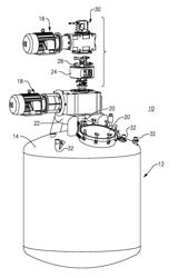 Dual Agitator Mixer with Sanitary Tank