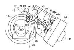 STOPPER STRUCTURE FOR REGULATING OPENING DEGREE OF NOZZLE VANE IN TURBOCHARGER