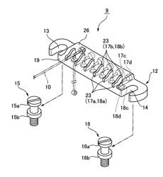 STRING LOCKING STRUCTURE FOR ELECTRIC GUITAR AND TAILPIECE