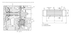 Turbocharger having fastening elements for fastening vane bearing rings of a variable turbine geometry VTG