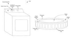 Capacitive sensing control knob