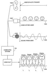 Methods and systems for processing an interchange of real time effects during video communication