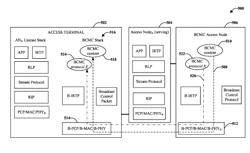 Signaling and management of broadcast-multicast waveform embedded in a unicast waveform