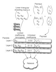 Secure Network Coding for Multi-Resolution Wireless Transmission