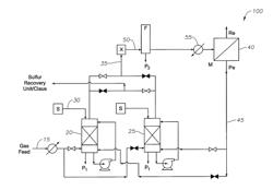 SOUR GAS AND ACID NATURAL GAS SEPARATION MEMBRANE PROCESS BY PRE REMOVAL OF DISSOLVED ELEMENTAL SULFUR FOR PLUGGING PREVENTION