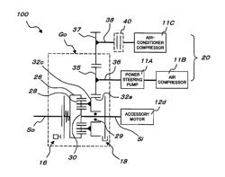 Accessory drive mechanism for hybrid vehicle