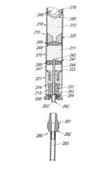 Syringe for sequential expression of different liquids