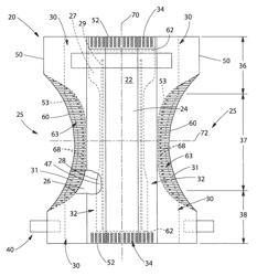 Edge fold having substantially uniform gathers for absorbent article and method for making