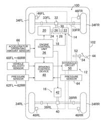 VEHICLE BRAKING FORCE CONTROL DEVICE AND METHOD FOR CONTROLLING VEHICLE BRAKING FORCE