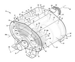 Tri-flow exhaust treatment device with reductant mixing tube