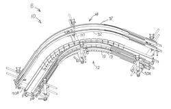 Articulating frame for continuous conveyor