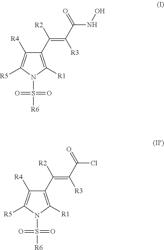 Method for the production of sulphonylpyrroles as HDAC inhibitors