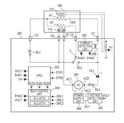 Image forming apparatus having a fixing unit comprising a current detection unit