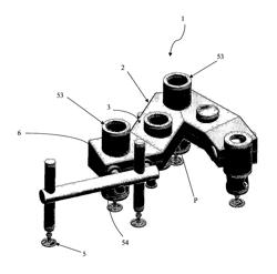 Support structure for container handling machines