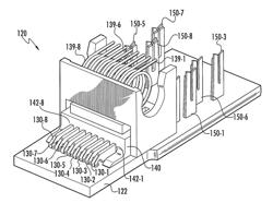 COMMUNICATIONS JACKS HAVING SLIDING CONTACTS AND/OR CONTACTS HAVING INSULATIVE BASE MEMBERS