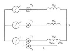 Method for controlling a multiphase electric motor operating in star-connected mode