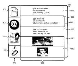 Tabbed content view on a touch-screen device