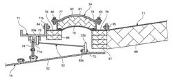 Connection structure of exhaust chamber, support structure of turbine, and gas turbine