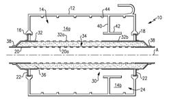 Plastic muffler with Helmholtz chamber