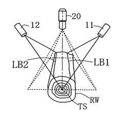 Apparatus and method for measuring three-dimensional shape of wood block