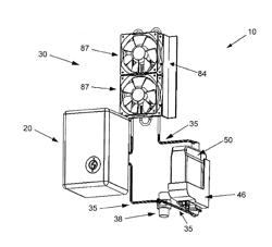 Laser Device with a Laser Unit and a Fluid Container for a Cooling Means of Said Laser