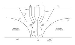 Low-temperature gas flow insertion in printing system dryers