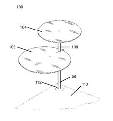 Tiered serving tray