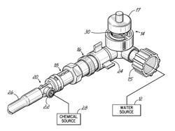 Dispenser with inline pressure regulator