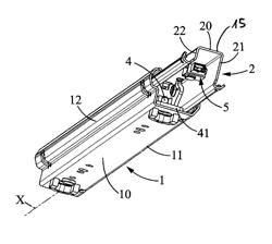 Slide rail for motor vehicule seat