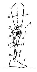 Method for controlling an orthopedic knee joint