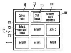 User interface for audio video display device such as TV