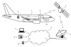 Picocell and control method for wireless data transmission in an aircraft as well as the aircraft