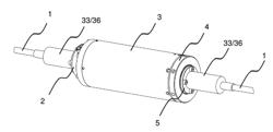 CYLINDRICAL HOUSING WITH LOCKING RING