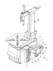 Upgraded bead breaking unit for tyre changing machines or the like