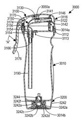 Bottom fillable bottles and systems for charging the same