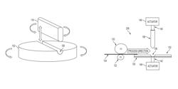 Creasing apparatus having rotating base with recess