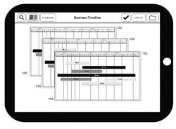 Visualizing entries in a calendar using the third dimension