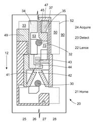 ELECTRODE LAYOUT FOR BLOOD TEST SENSOR STRIP