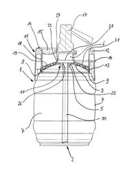 Disposable container with fitting attachment