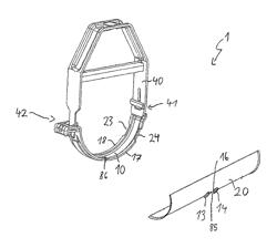 Conduit hanger with a load-distribution plate