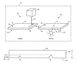 Scored media substrate and curling remedy for micro-fluid applications