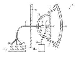 Light-emitting device, illuminating device, vehicle headlamp, and method for producing light-emitting device